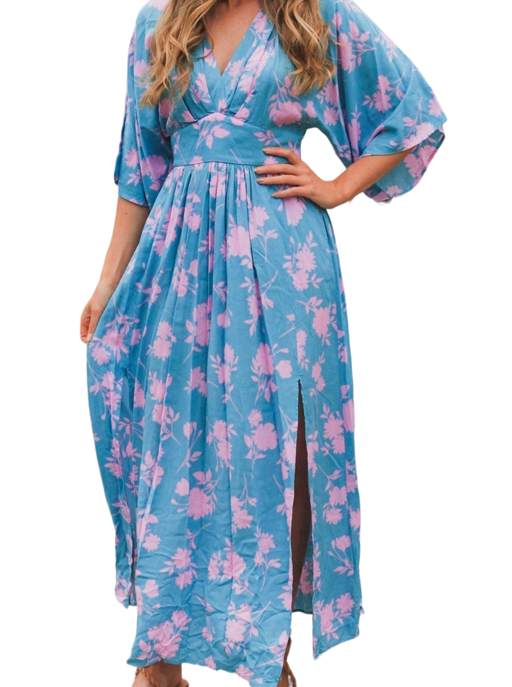 Anais V-Neck Maxi Dress