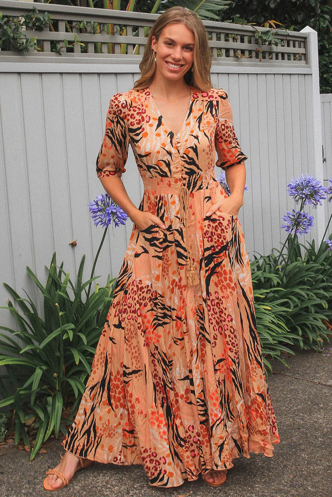 Aislinn 1/2 Sleeve Maxi Dress