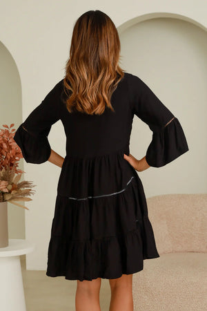 LAVERN MINI DRESS W/LACE
