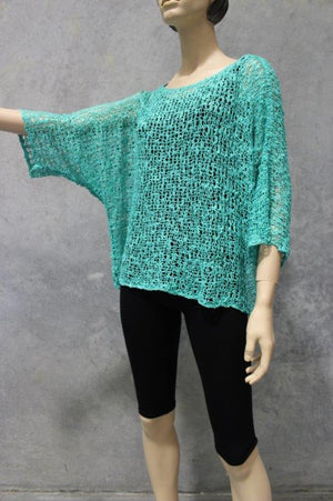 Poncho Pillow Box Knit Top
