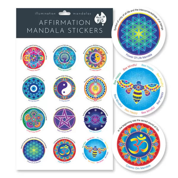 Affirmation Mandala Stickers