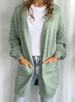 PEACOCK SLEEVE KNIT JACKET