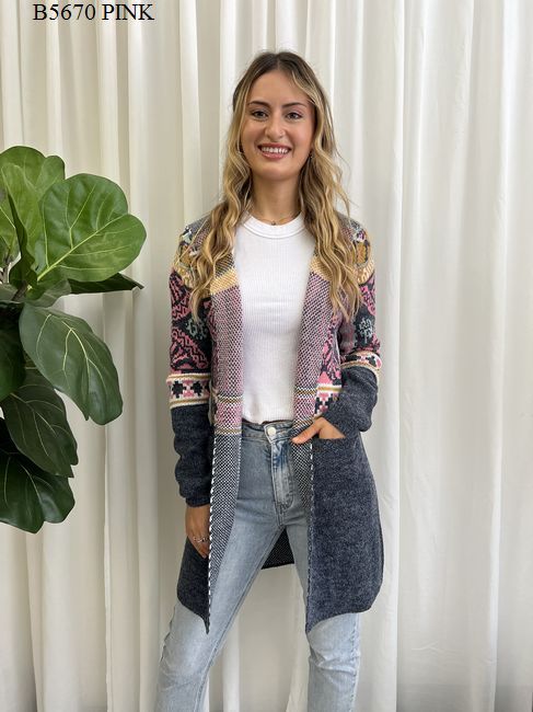 ELSIE BOHO CARDIGAN W HOOD