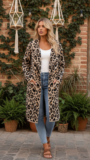 #Lennox Leopard Print Jacket