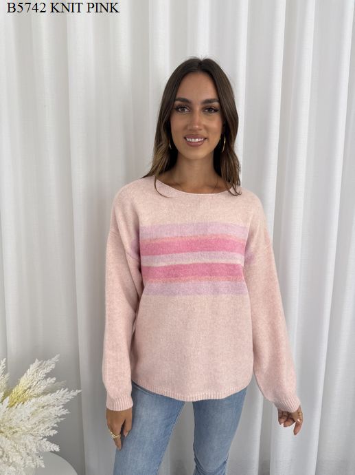 #Ronnie Stripe Knit Jumper