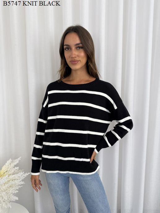 Caroline Stripe Knit Jumper