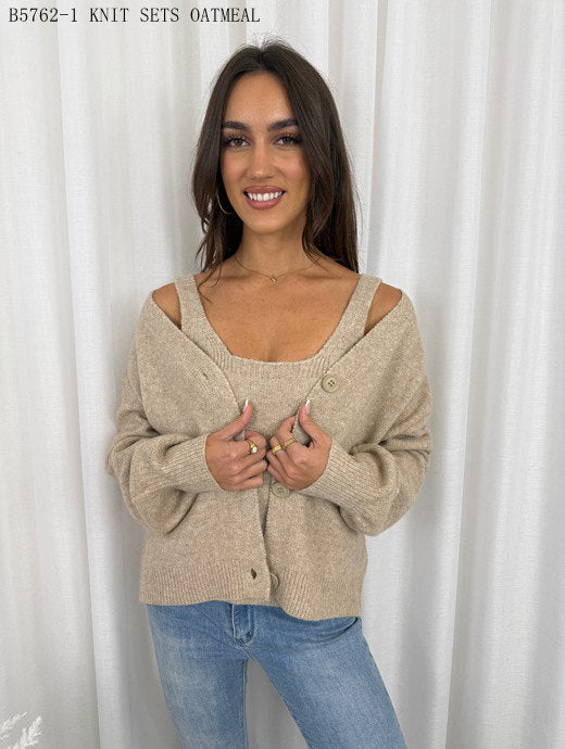 Cosy fine Knit Cropped Singlet