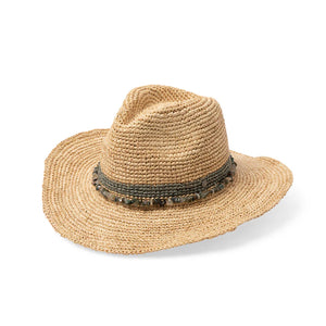 Straw Crystal Beach Hat