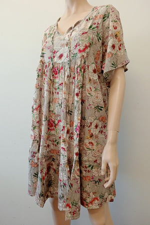 #Rayon Crepe Babydoll Dress