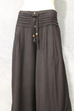 #Cropped Pleat Waist Band Pants