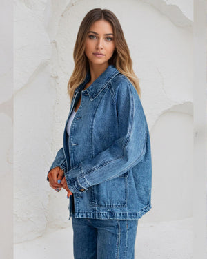 #Button Down Denim Jacket