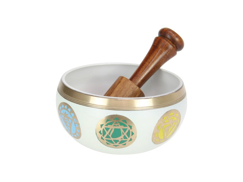 White Chakra Singing Bowl 12cm