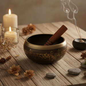 Buddha Gold Singing Bowl 14cm