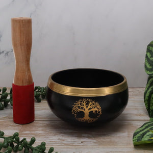 Tree Of Life Brass Singing Bowl 11cm