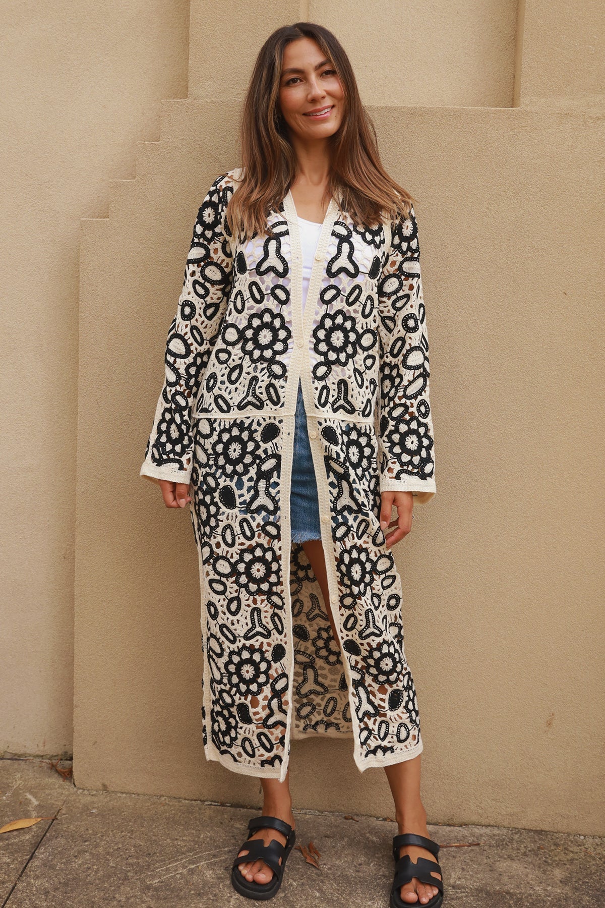 CELLO MAXI CROCHET DRESS