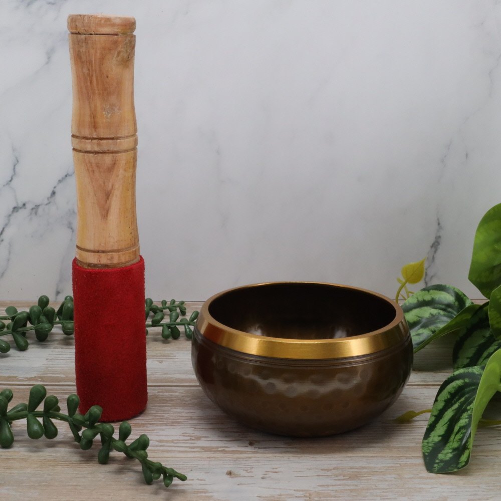 9.5cm Brass Buddha Singing Bowl
