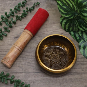 9.5cm Brass Buddha Singing Bowl