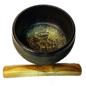 Buddha Gold Singing Bowl 14cm