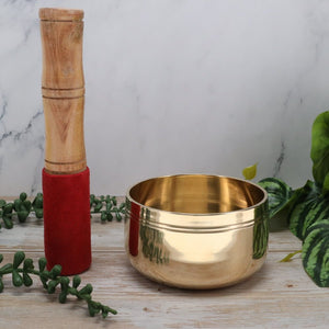 Plain Brass Singing Bowl 9cm