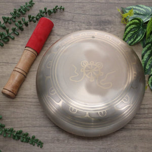 Brass Buddha Gold Singing Bowl 17cm