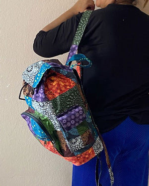 Cotton Patchwork Rucksack