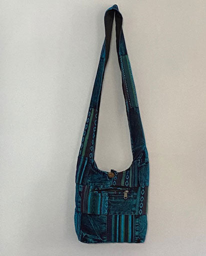 Stonewashed Patchwork Cotton Jogi bag