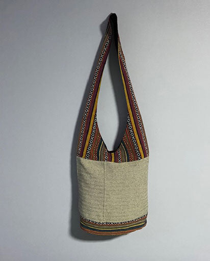 Mushroom Embroidery Cotton Jogi Bag