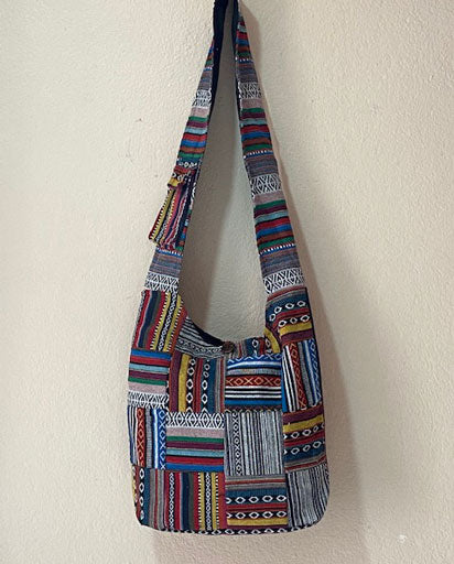 Front Patchwork Jogi Cotton Bag
