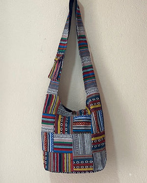 Front Patchwork Jogi Cotton Bag