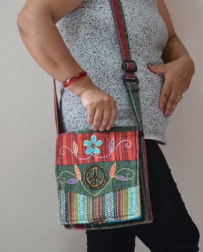 Applique Patchwork Cotton Bag