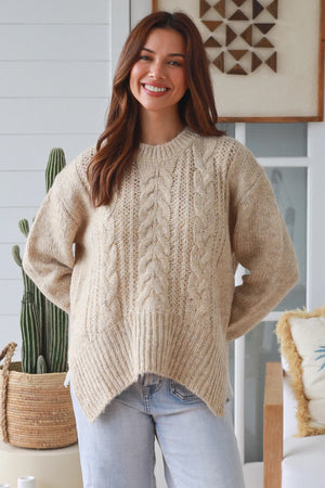 #Meredith Round Neck Knit Jumper