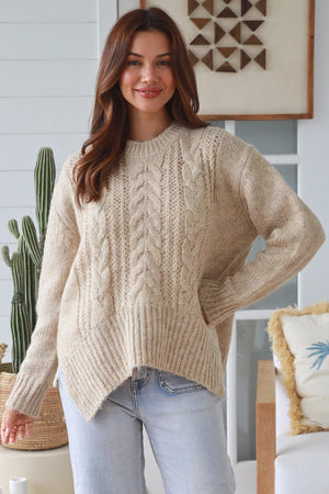 #Meredith Round Neck Knit Jumper