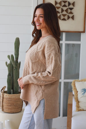 #Hampton V-neck Knit Jumper