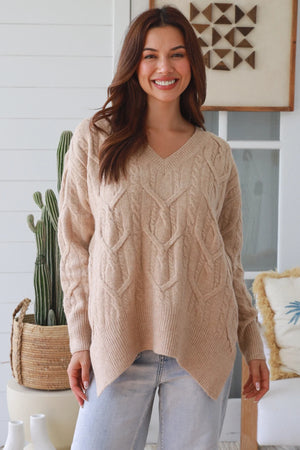 #Hampton V-neck Knit Jumper