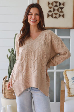 #Hampton V-neck Knit Jumper