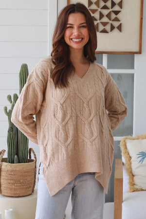 #Hampton V-neck Knit Jumper