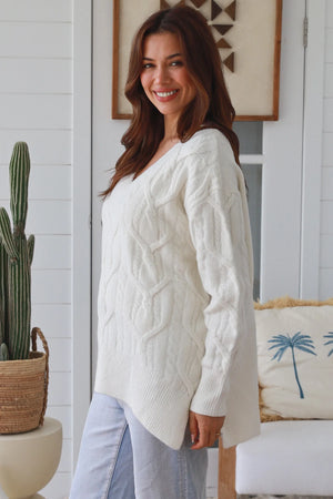 #Hampton V-neck Knit Jumper