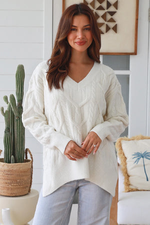 #Hampton V-neck Knit Jumper