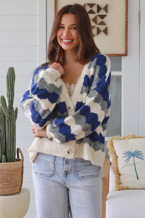 #Stormy Button Up Knit Cardigan
