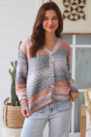#Isla Striped Boho Cardigan