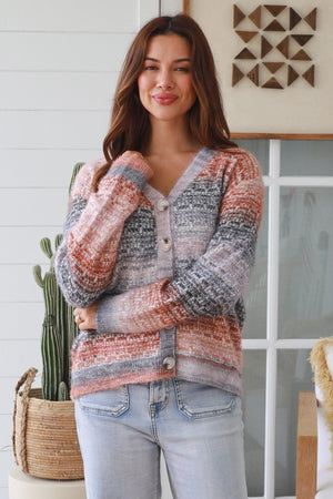 #Isla Striped Boho Cardigan