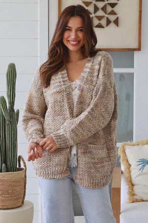 #Nina Knit Cardigan With Pockets