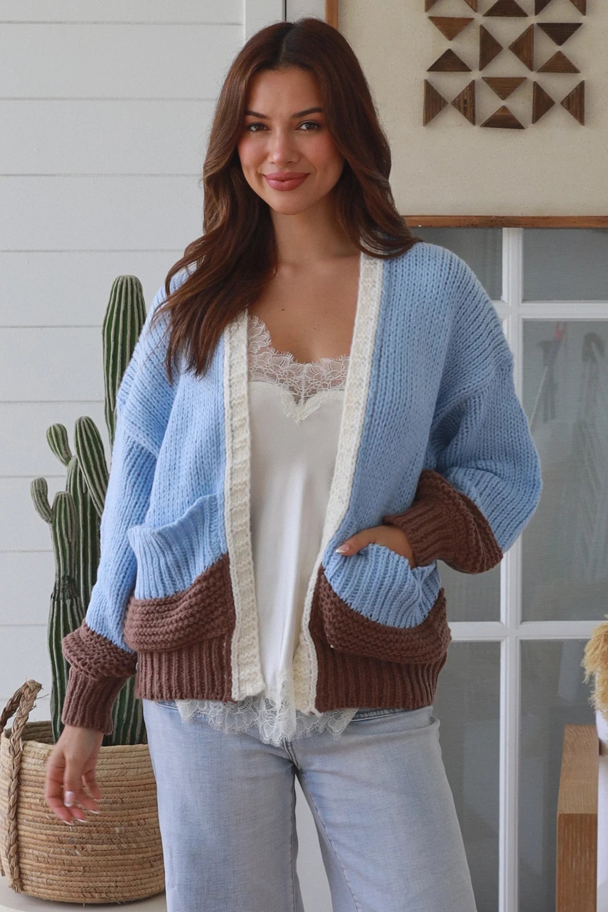 #Melanie Puff Knit Cardigan