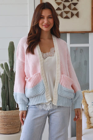 #Melanie Puff Knit Cardigan
