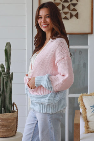 #Melanie Puff Knit Cardigan