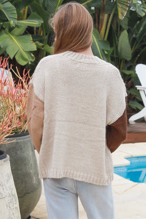 Diamond Cross Knit Jumper