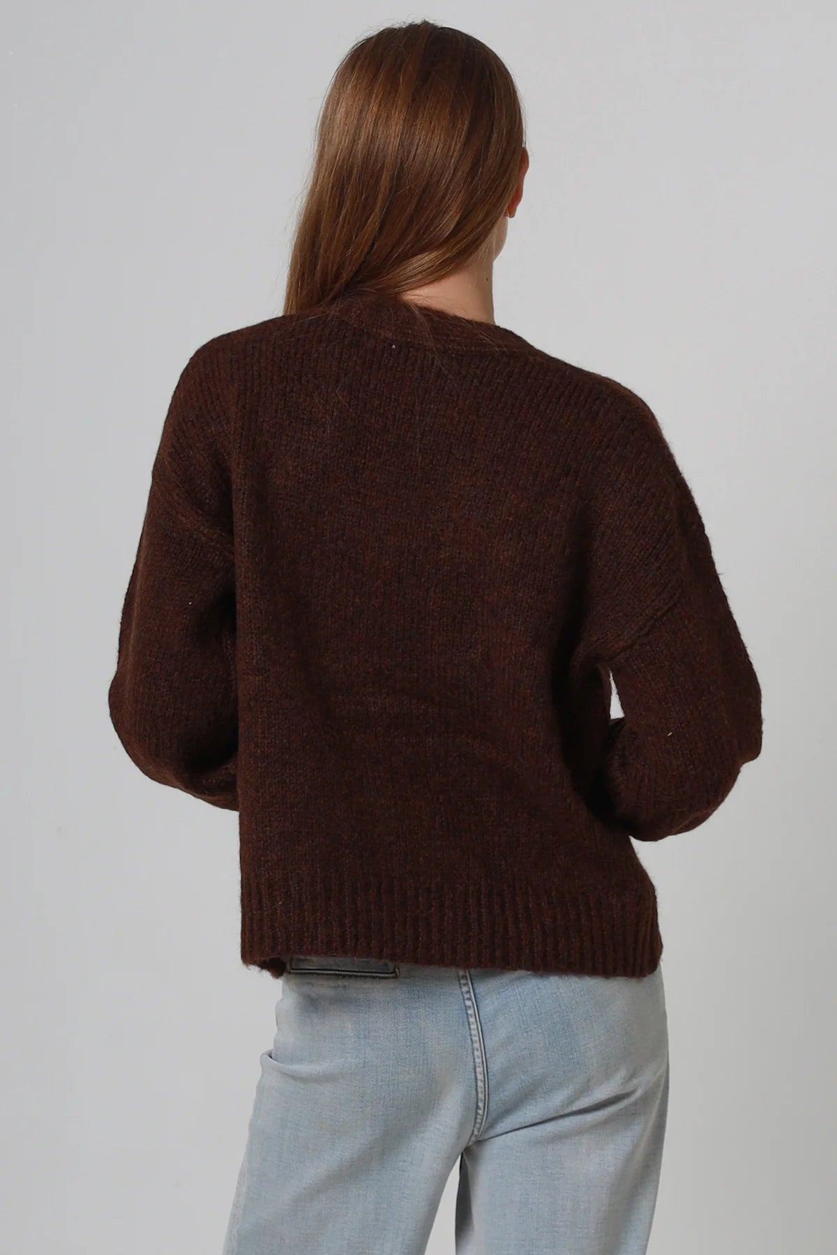 Golden Sun Knit V-neck Cardigan