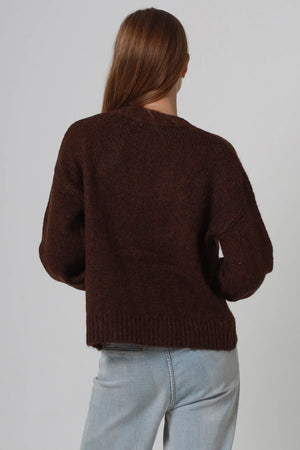 Golden Sun Knit V-neck Cardigan