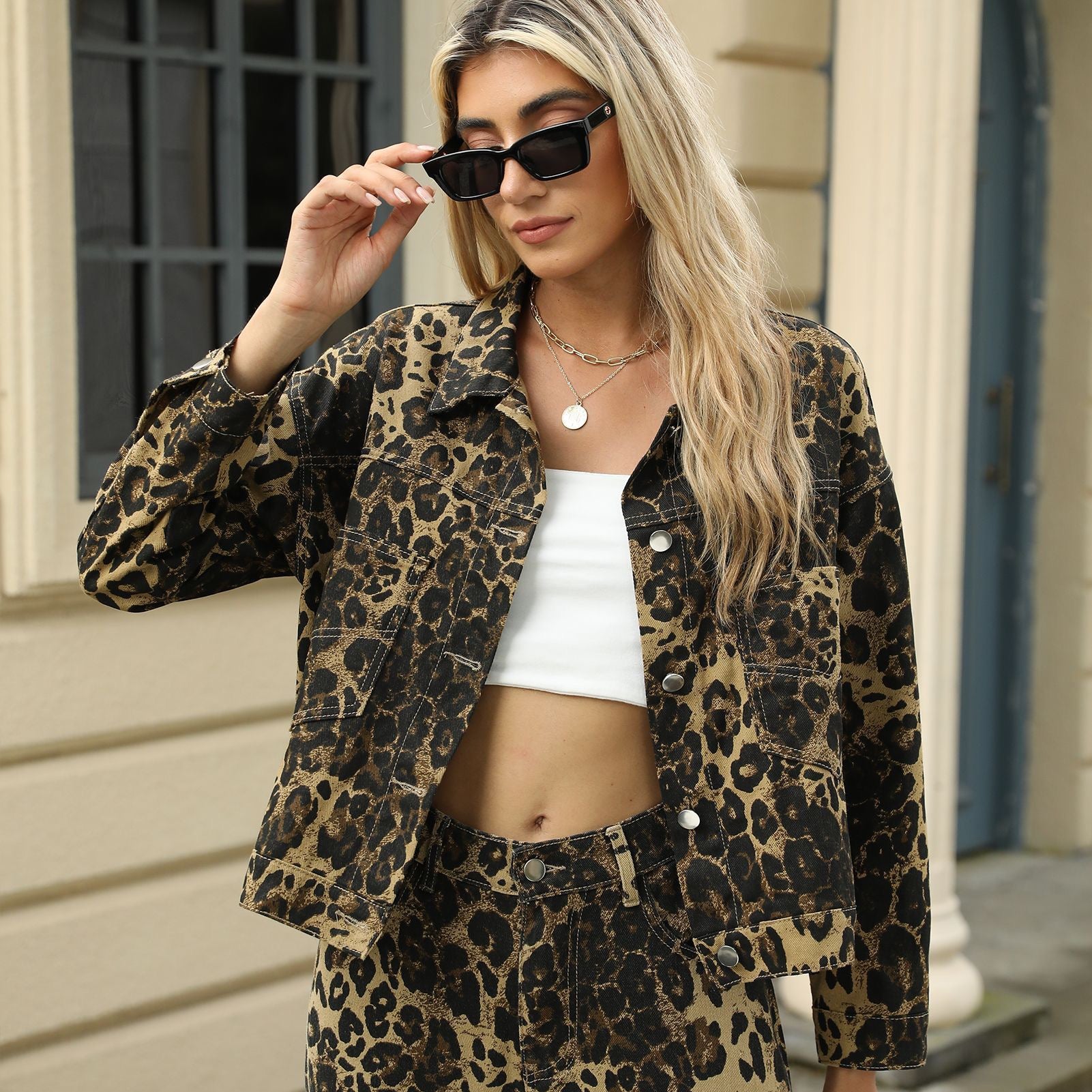 Lennox Print Denim Jacket