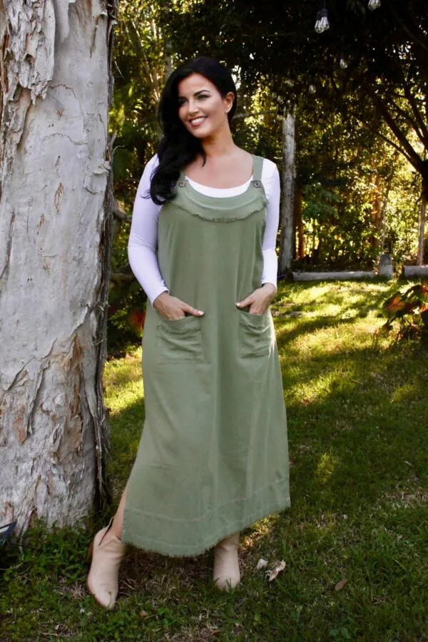 Charli Long Pinafore Dress